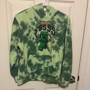 MAD Engine Minecraft Green Tie-Dye Hoodie